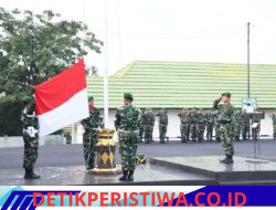 Korem 044/Gapo Gelar Upacara 17-an, Kasad Tekankan Efisiensi dan Ketahanan Nasional