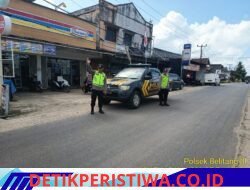 personil Polsek Belitang III melaksanakan Patroli Hunting Antisipasi Tindak Kejahatan