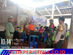 Sambut Generasi Indonesia Emas 2045, Sinergi TNI-Polri Pantau Posyandu Serentak Cegah Stunting di Desa Bungaya