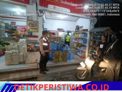 Jaga Kondusivitas Wilayah Hukumnya, Polsek Bebandem Intensifkan Blue Light Patrol di Objek Vital dan Pemukiman Warga