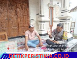 Melalui Bhabinkamtibmas Polsek Rendang Sampaikan Pesan Kamtibmas dan Sosialisasikan Bahaya Narkoba kepada Masyarakat 