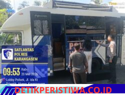 Tedun Banjar Polres Karangasem Permudah Masyarakat, Melalui Layanan SIM dan SAMSAT Keliling