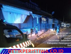 Cegah dan Antisipasi Gangguan Kamtibmas, Polsek Bebandem Intensifkan Blue Light Patrol