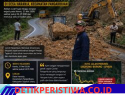 Jalan Provinsi Siborongborong–Sipirok Putus Total Diterjang Longsor, Camat Pangaribuan Gerak Cepat Turunkan Alat Berat