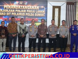 Kapolda Sumsel Teken Perjanjian Pinjam Pakai Lahan PT Pertamina (Persero) untuk Ditpolairud