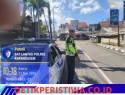 Cegah Laka Lantas, Satlantas Polres Karangasem Intensifkan Patroli Dialogis di Beat 1 