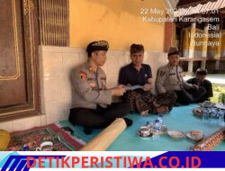 Rasa Empati dan Solidaritas, Kapolsek Bebandem Bersama Personel Melayat, di Kediaman Anggota yang Berduka