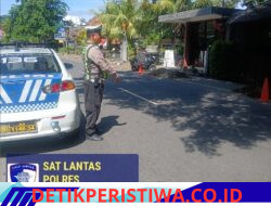 Cegah Laka Lantas dan Gangguan Kamtibmas, Satlantas Polres Karangasem Intensifkan Patroli Dialogis di Beat 1 