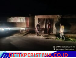 Jaga Kondusivitas Situasi Kamtibmas, Polsek Bebandem Intensifkan Blue Light Patrol di Pemukiman Padat Penduduk