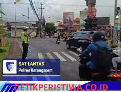 Jaga Ketertiban Dan Kelancaran Arus Lalulintas, Personil Lantas Laksanakan Gatur Pagi di Ktl 1 Subagan