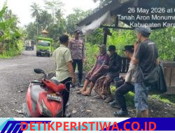 Akses Jalan Br. Dinas Butus Pasca Cuaca Ekstrem Kembali Pulih, Kapolsek Bebandem Tinjau Lokasi dan Apresiasi Swadaya Warga