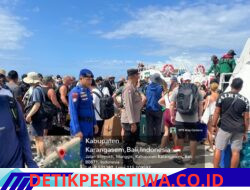 Pastikan Situasi Dermaga Penyebrangan Fast Boat Kondusif, Personil Polsek Padangbai Perketat Pengamanan 
