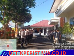 Masa Pergantian Tugas Jaga Piket Mako, Sat Lantas Polres Karangasem Lakukan Apel Serah Terima Tugas Jaga
