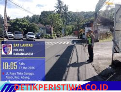 Pastikan Kawasan Wisata Kondusif, Sat Lantas Berikan Pengamanan di Kaeasan Obyek Wisata Tirtagangga