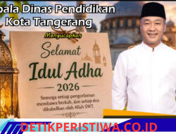Kepala Dinas Pendidikan Kota Tangerang Mengucapkan , Selamat Hari Raya Idul Adha 1447 Hijriah / 2026 M