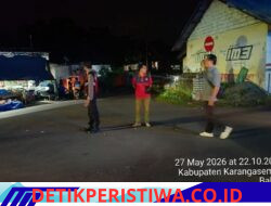 Antisipasi Gangguan Kamtibmas, Polsek Bebandem Gelar Blue Light Patrol di Pemukiman Padat Penduduk