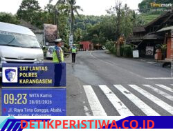 Pastikan Kawasan Wisata Kondusif, Sat Lantas Berikan Pengamanan di Kawasan Obyek Wisata Tirtagangga