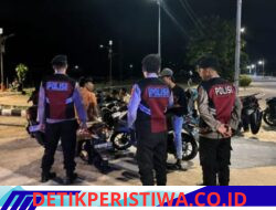PATROLI MALAM SAT SAMAPTA POLRES BANYUASIN BERJALAN LANCAR, KONDUSIFITAS KAMTIBMAS TERJAGA