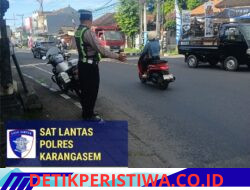 Jaga Ketertiban dan Kelancaran Arus Lalulintas, Personil Sat Lantas Rutin Lakukan Gatur Pagi di Ktl 1 Subagan