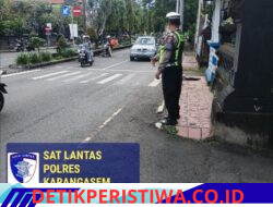 Pastikan Kelancaran Arus Lalu Lintas, Personil Sat Lantas Rutin Lakukan Gaturlalin di Ktl 2