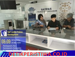 Berikan Layanan Prima kepada Masyarakat, Satpas Polres Karangasem Sambut Masyarakat dengan Senyum, Sapa, Salam