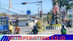 Pastikan Ketertiban dan Kelancaran Arus Lalulintas, Personil Lantas Laksanakan Gatur Pagi di Ktl 1 Subagan
