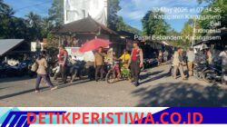 Cegah dan Antisipasi Kemacetan, Personil Cadangan Polsek Bebandem Diturunkan Atensi Hari Pasaran di Bebandem