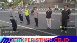 Sat Intelkam Bersama Piket Fungsi Kepolisian Lainnya, Amankan Jalur Car Free Day di Jalan Veteran Jalur 11