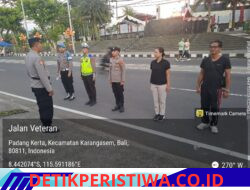 Sat Intelkam Bersama Piket Fungsi Kepolisian Lainnya, Amankan Jalur Car Free Day di Jalan Veteran Jalur 11
