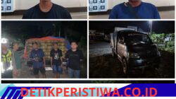 Personil Siaga Kompi III Polres Mesuji berhasil mengamankan 2 Pelaku Tindak Pidana Penyalahgunaan Gas LPG 3 Kg bersubsidi saat melakukan KRYD dengan merazia kendaraan yang melintas di depan Mako Polres Mesuji