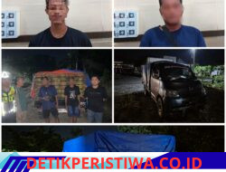 Personil Siaga Kompi III Polres Mesuji berhasil mengamankan 2 Pelaku Tindak Pidana Penyalahgunaan Gas LPG 3 Kg bersubsidi saat melakukan KRYD dengan merazia kendaraan yang melintas di depan Mako Polres Mesuji