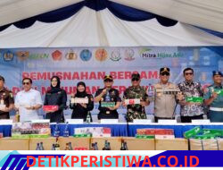 Kapolda Sulsel Hadiri Pemusnahan Rokok dan Minuman Beralkohol Ilegal oleh Kanwil DJBC Sulbagsel