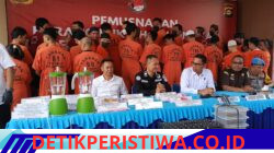 Tekan Peredaran Gelap, Direktorat Reserse Narkoba Polda Sumatera Selatan Blender Sabu dan Ekstasi Milik 49 Tersangka