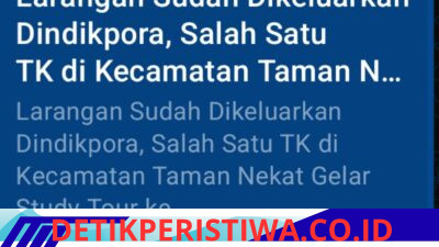 Klarifikasi dan Sanggahan Terkait Pemberitaan Study Tour TK di Kecamatan Taman