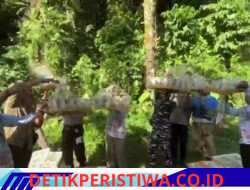 Usai Amankan Ratusan Unggas Tanpa Dokumen, Polsek Kawasan Pelabuhan Padangbai Lepasliarkan Berbagai Jenis Burung di Tenganan