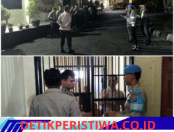 Rutintitas Propam Lakukan Pengecekan dan Pengawasan Piket Fungsi pada Malam Hari