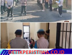 Sipropam Polres Karangasem Lakukan Pengawasan dan Pengecekan Giat Serah Terima Piket Fungsi dan Periksa Tahanan di Mako Polres