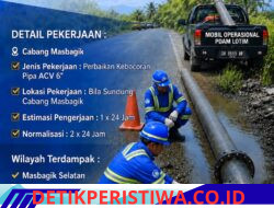 Perbaikan Pipa Bocor di Bila Sundung, Empat Wilayah Masbagik Berpotensi Alami Gangguan Air