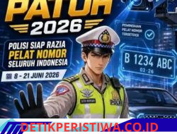 Korlantas Polri Laksanakan Operasi Patuh 2026 dengan Sistem Digital – Penindakan Fokus pada Pelat Nomor yang Dimodifikasi atau Disamarkan.