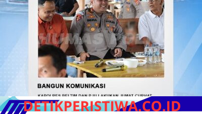 Kopi Pak Long ; Kapolres Belitung Timur AKBP Indra Dalunthe Jumat curhat, Perkenalkan Kasat Res dan Polsek Gantung Baru 