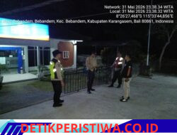 Antisipasi Tindak Kriminalitas pada Malam Hari, Polsek Bebandem Intensifkan Patroli Barcode dan KRYD