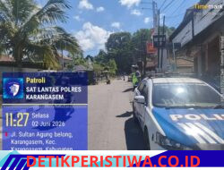 Kegiatan Rutin yang ditingktkan Satlantas Polres Karangasem Intensifkan Patroli di Seputaran Kota