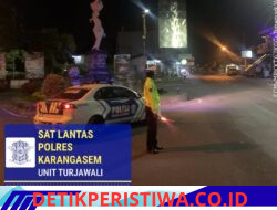 Cegah dan Antisipasi Aksi Balap Liar, Sat Lantas Polres Karangasem Intensifkan Blue Light Patrol Malam Hari