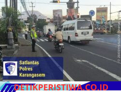 Jaga Ketertiban dan Kelancaran Arus Lalulintas, Personil Lantas Lakukan Gatur Pagi di Ktl 1 Subagan