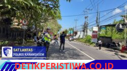 Utamakan Keselamatan Kalangan Pelajar, Satlantas Polres Karangasem Rutin Sebrangkan Siswa SMA N 1 Amlapura