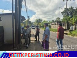 Personil Sat Reskrim Lakukan Pengawasan dan Berikan Pembinaan di Kawasan Tanpa Rokok di Daerah Hukum Karangasem