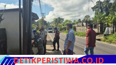 Personil Sat Reskrim Lakukan Pengawasan dan Berikan Pembinaan di Kawasan Tanpa Rokok di Daerah Hukum Karangasem