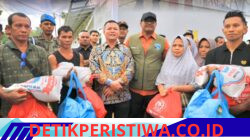 Ayah Wa dan Satgas PRR Tinjau Huntara Rusak Akibat Cuaca Ekstrem di Langkahan