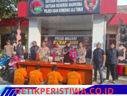 Polres Oku Timur Berhasil Ungkap Empat Kasus Kejahatan Kriminal TKP Berbeda Dan Satu Orang DPO Dalam Kurun Waktu Sembilan Belas Hari