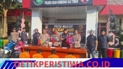 Polres Oku Timur Berhasil Ungkap Empat Kasus Kejahatan Kriminal TKP Berbeda Dan Satu Orang DPO Dalam Kurun Waktu Sembilan Belas Hari